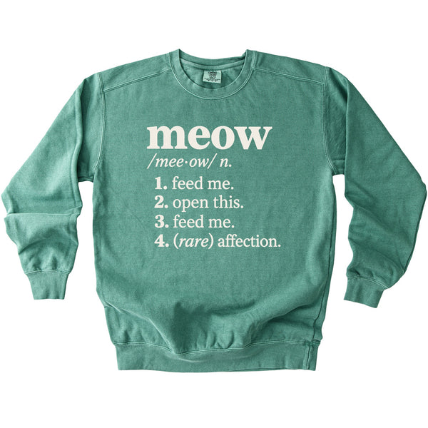 Meow Definition Sweatshirt - Rogue Cat Club