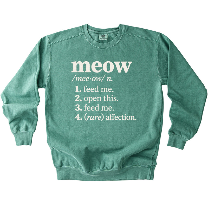 Meow Definition Sweatshirt - Rogue Cat Club