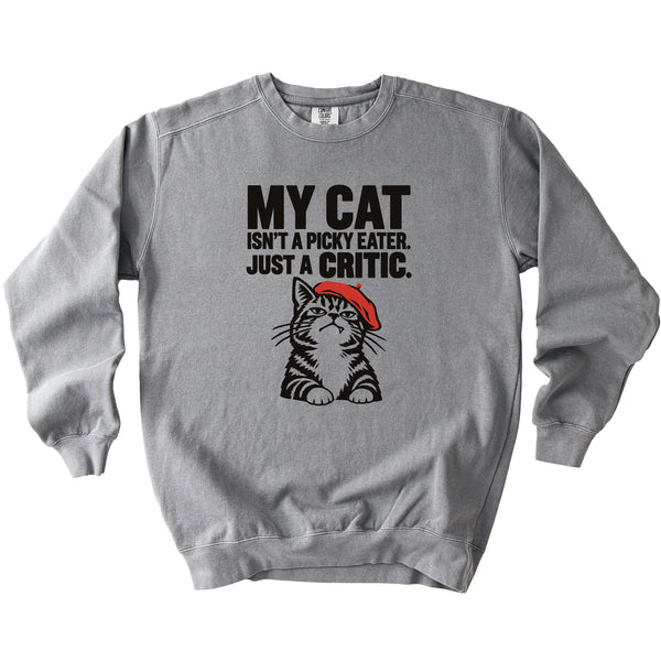 Just A Critic Sweatshirt - Rogue Cat Club