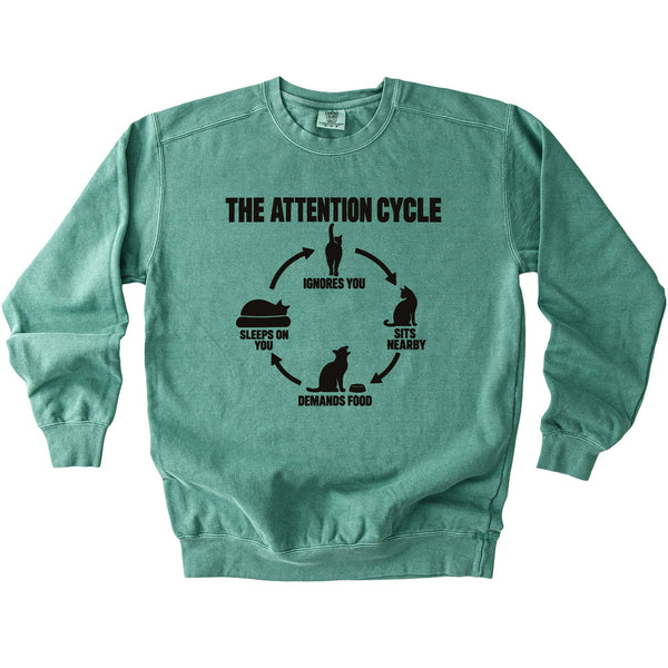 Attention Cycle Sweatshirt - Rogue Cat Club