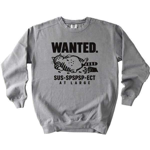 Wanted At Large Sweatshirt - Rogue Cat Club