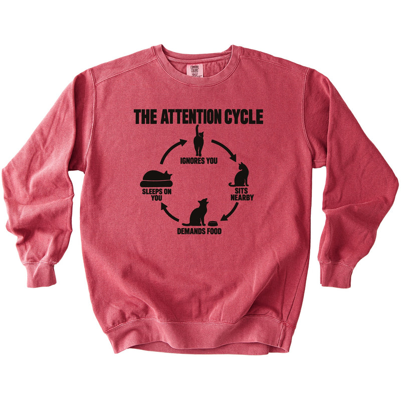 Attention Cycle Sweatshirt - Rogue Cat Club