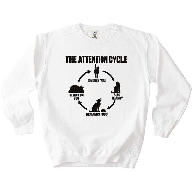 Attention Cycle Sweatshirt - Rogue Cat Club