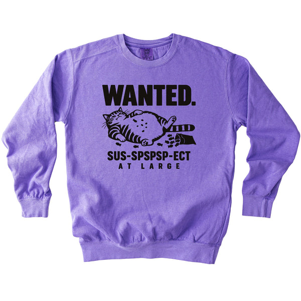 Wanted At Large Sweatshirt - Rogue Cat Club