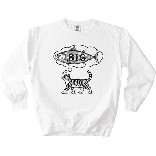 Think Big Tuna Sweatshirt - Rogue Cat Club