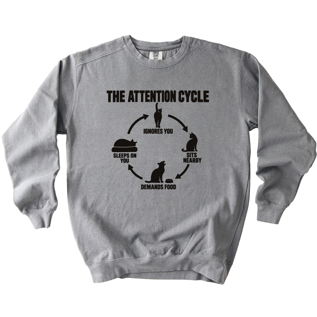 Attention Cycle Sweatshirt - Rogue Cat Club