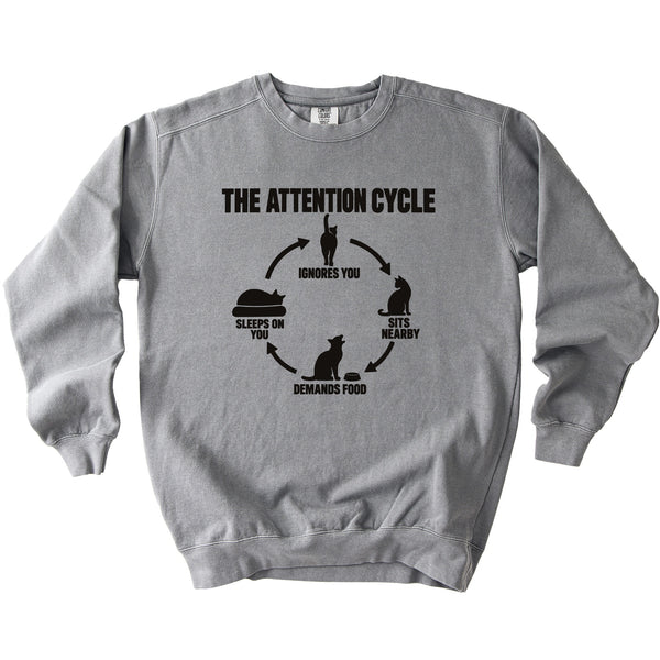 Attention Cycle Sweatshirt - Rogue Cat Club