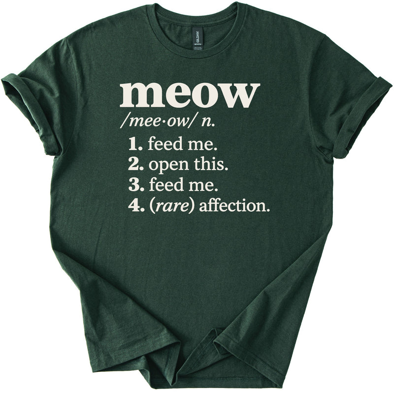 Meow Definition Tee - Rogue Cat Club