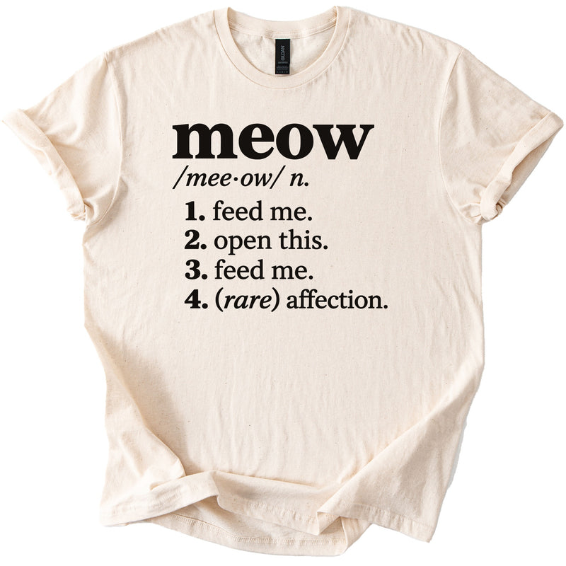 Meow Definition Tee - Rogue Cat Club