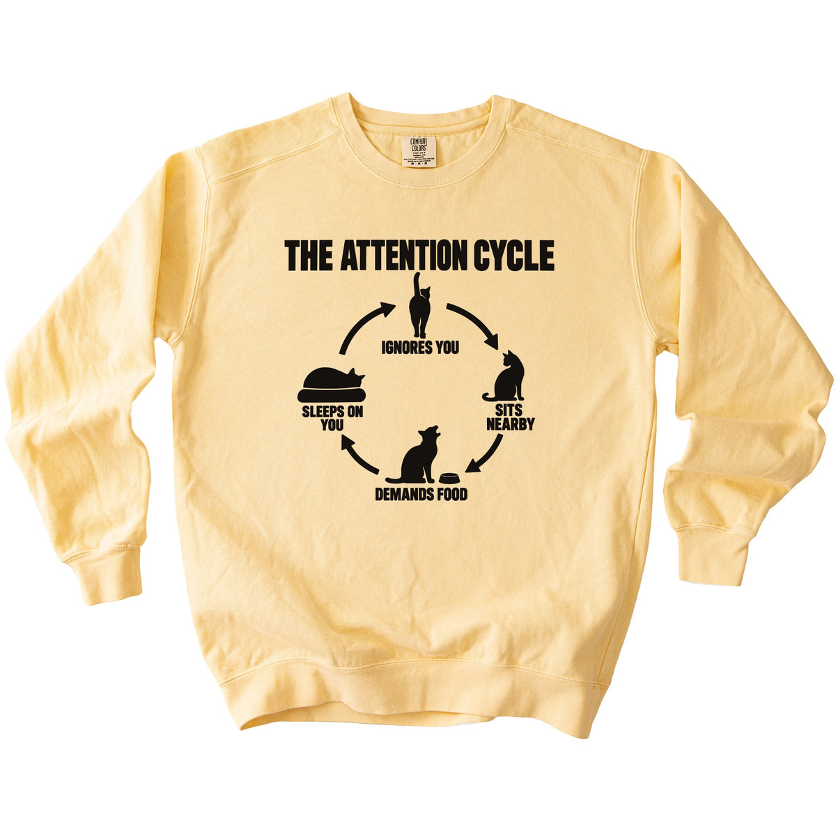 Attention Cycle Sweatshirt - Rogue Cat Club