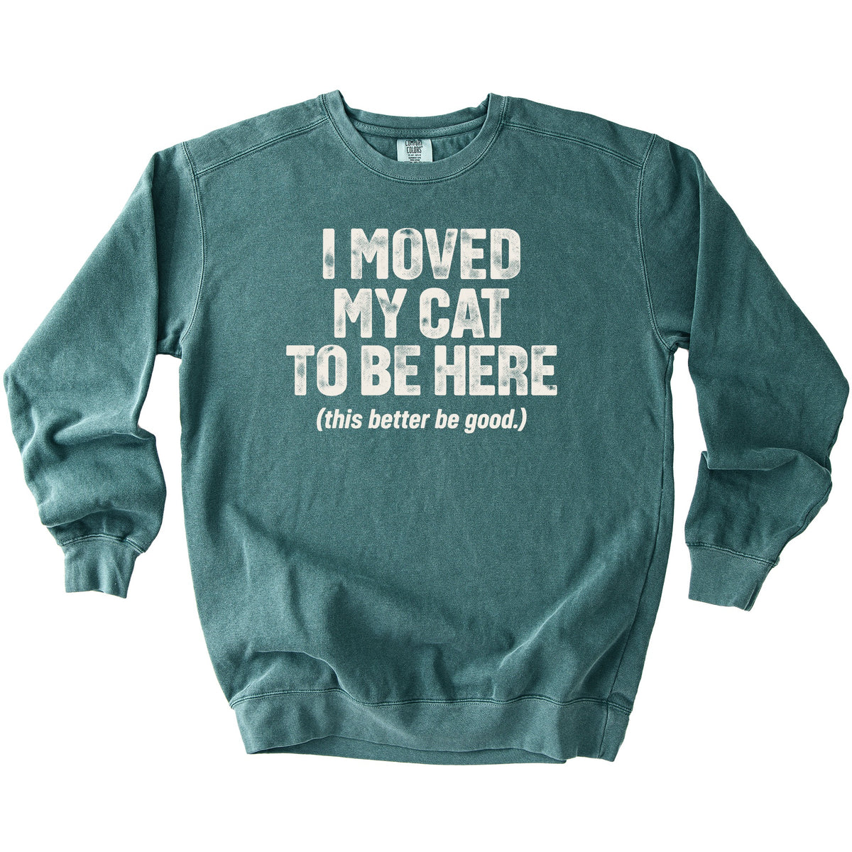 Moved My Cat Sweatshirt - Rogue Cat Club