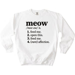 Meow Definition Sweatshirt - Rogue Cat Club