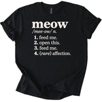 Meow Definition Tee - Rogue Cat Club
