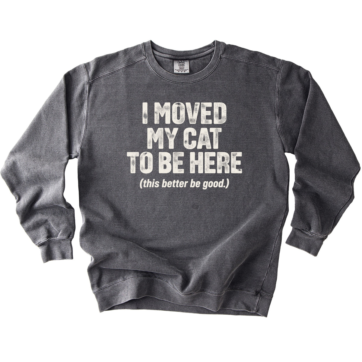 Moved My Cat Sweatshirt - Rogue Cat Club