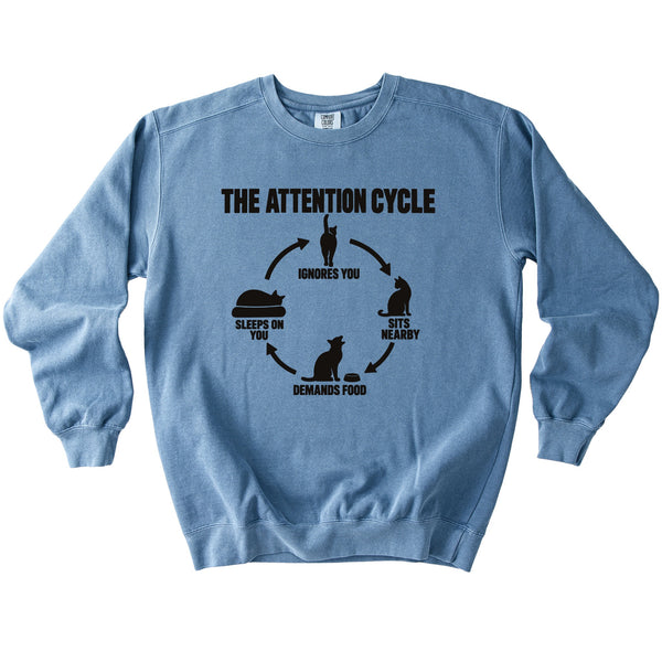 Attention Cycle Sweatshirt - Rogue Cat Club