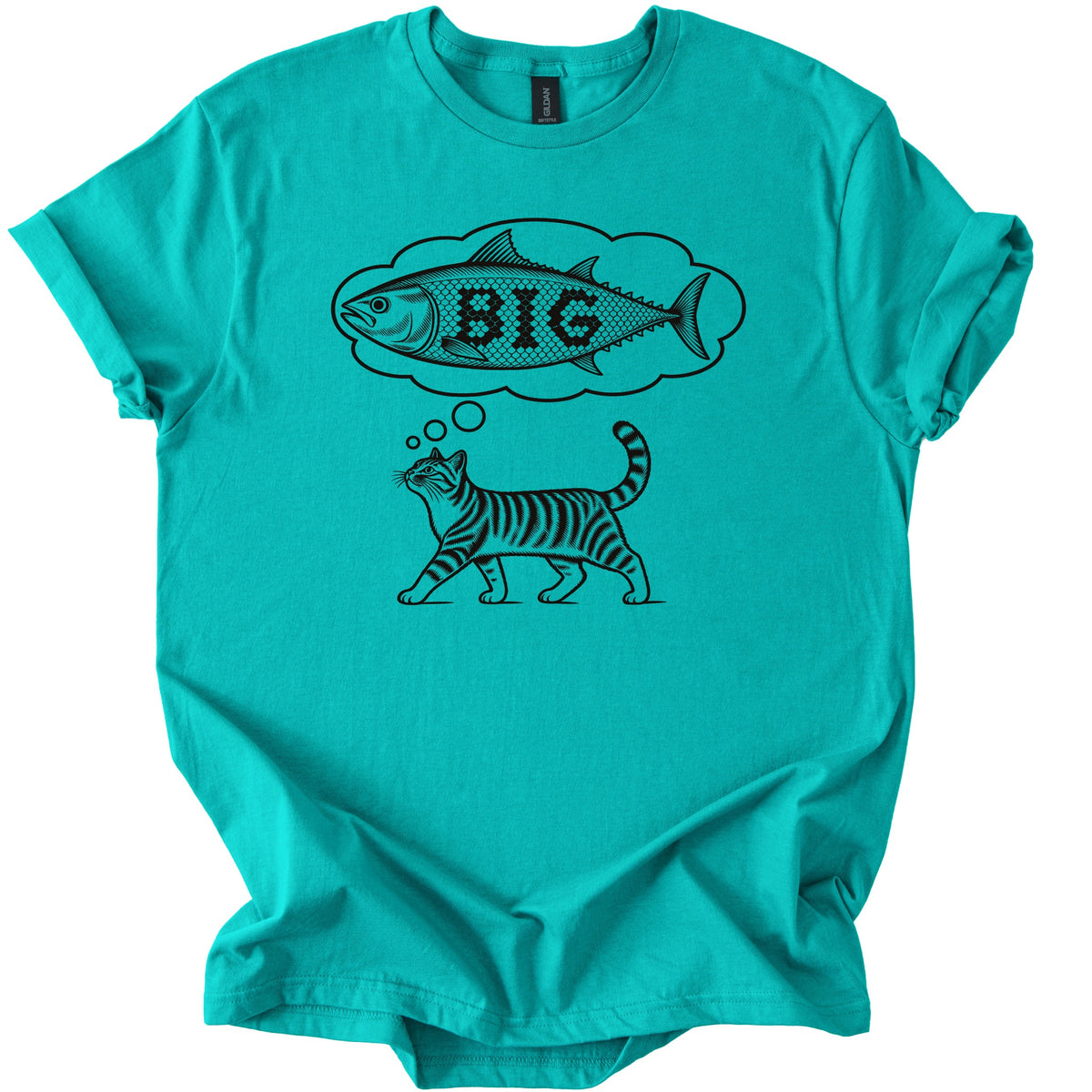 Think Big Tuna Tee - Rogue Cat Club