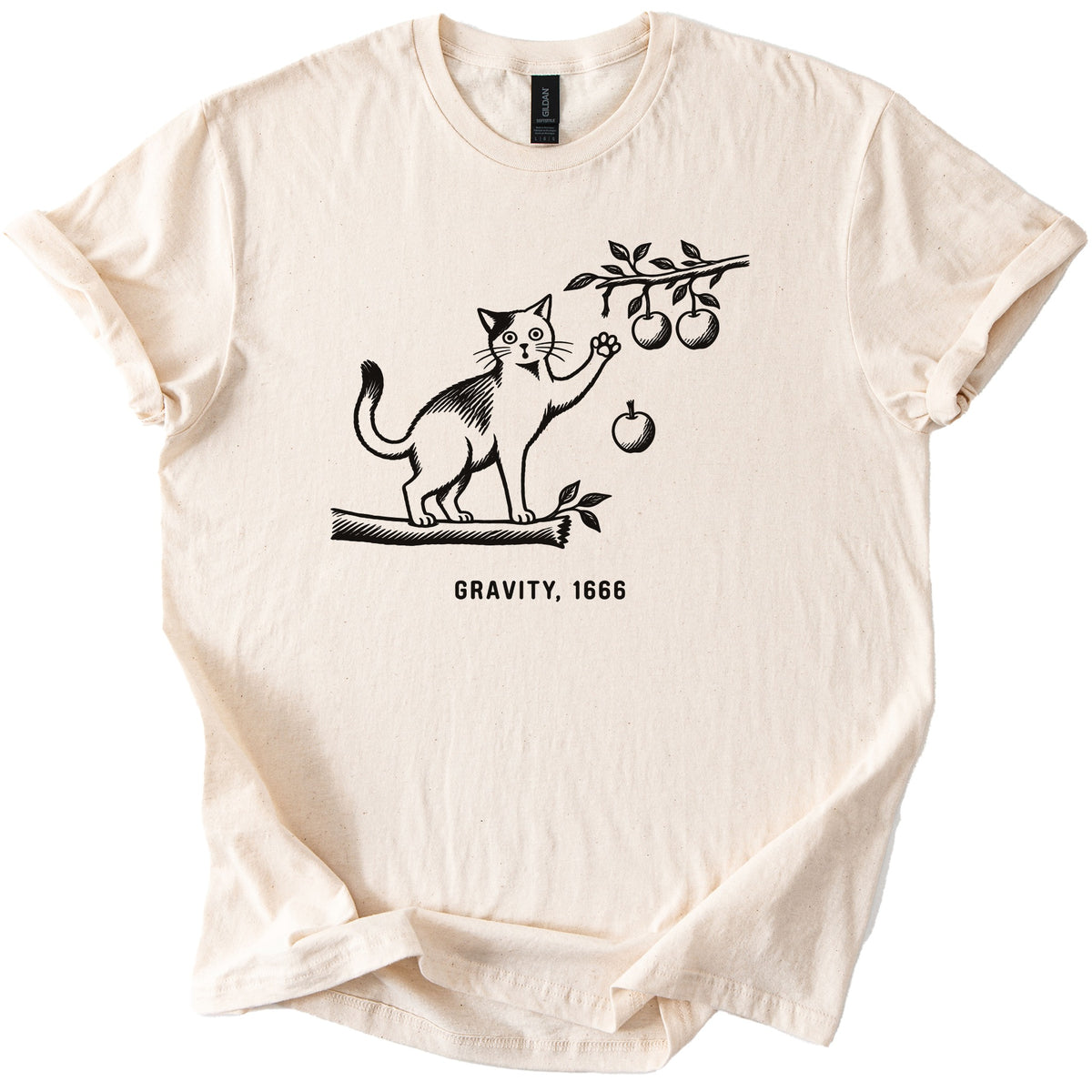 Newton Cat Tee - Rogue Cat Club