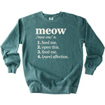 Meow Definition Sweatshirt - Rogue Cat Club