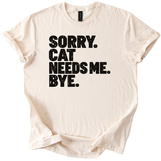 Cat Needs Me Tee - Rogue Cat Club