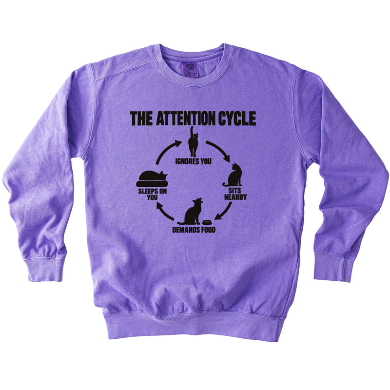 Attention Cycle Sweatshirt - Rogue Cat Club