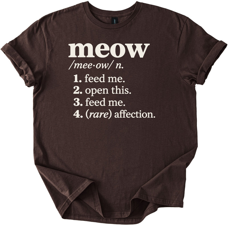 Meow Definition Tee - Rogue Cat Club