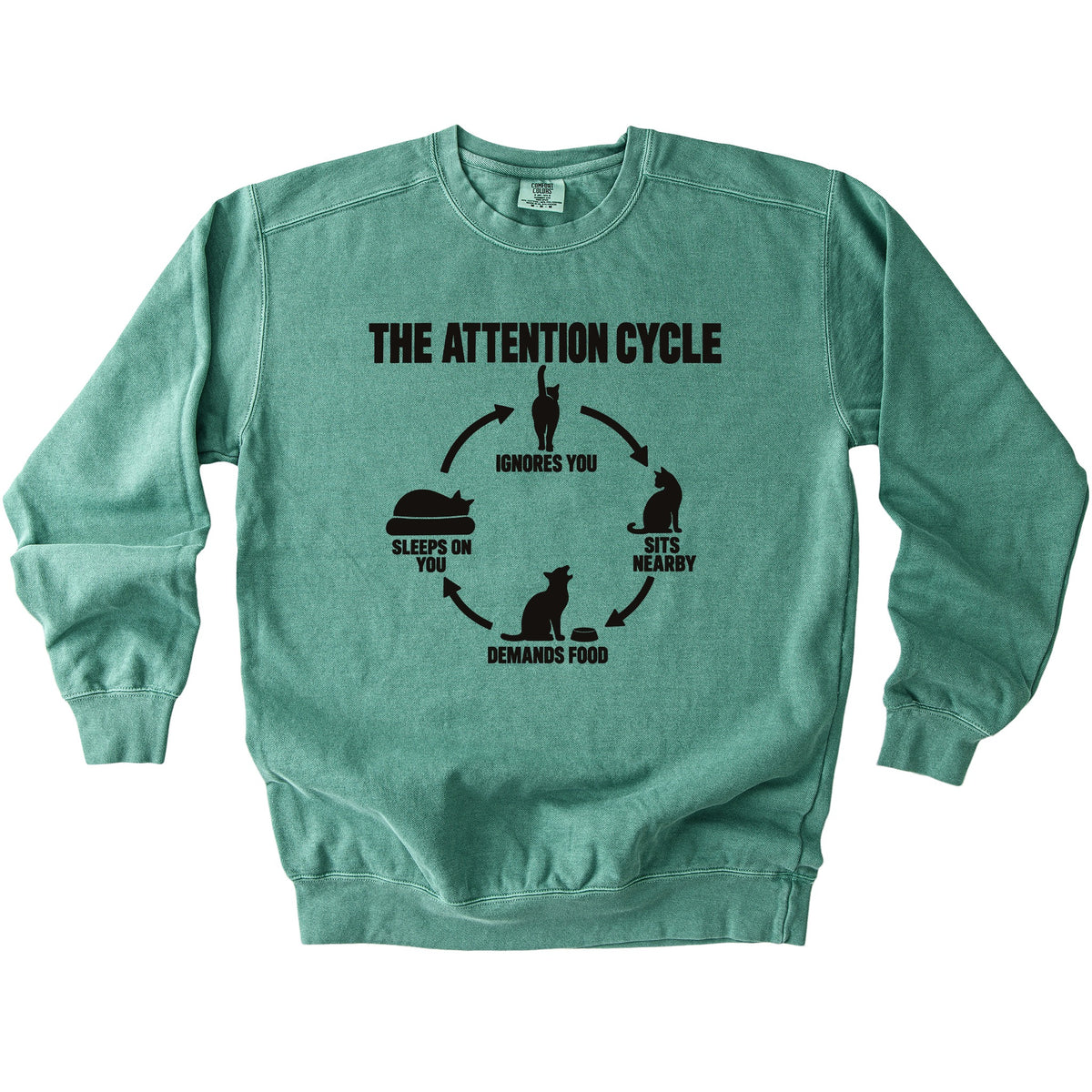 Attention Cycle Sweatshirt - Rogue Cat Club