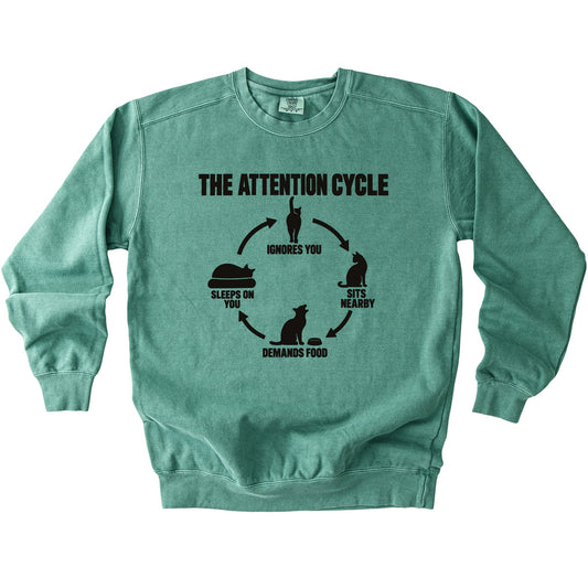Attention Cycle Sweatshirt - Rogue Cat Club
