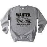 Wanted At Large Sweatshirt - Rogue Cat Club