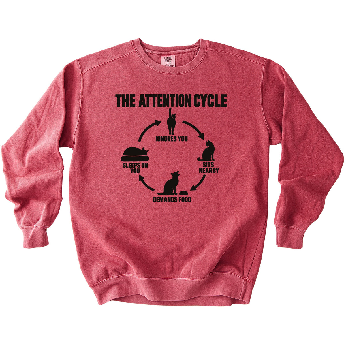 Attention Cycle Sweatshirt - Rogue Cat Club