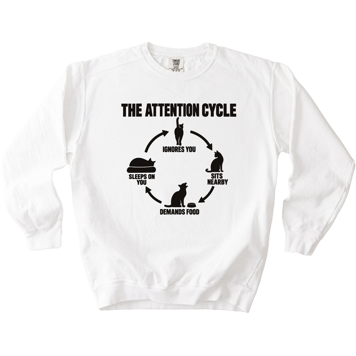 Attention Cycle Sweatshirt - Rogue Cat Club