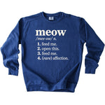Meow Definition Sweatshirt - Rogue Cat Club