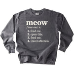 Meow Definition Sweatshirt - Rogue Cat Club
