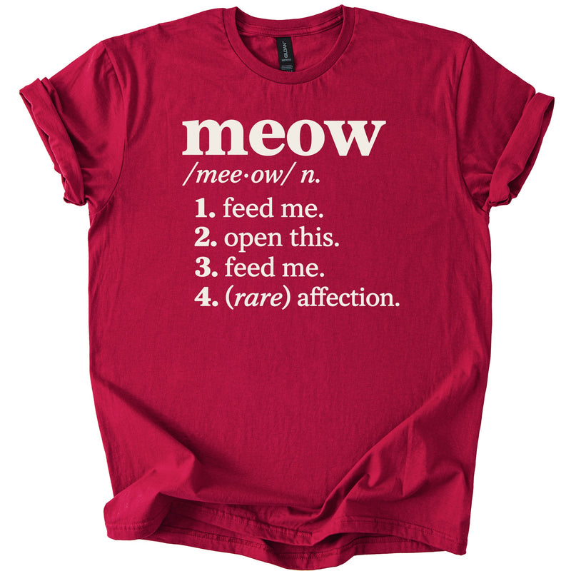 Meow Definition Tee - Rogue Cat Club