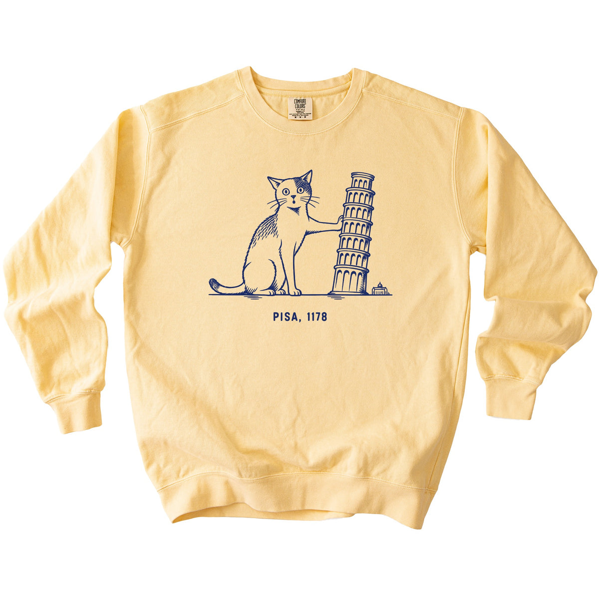 Pisa Cat Sweatshirt - Rogue Cat Club