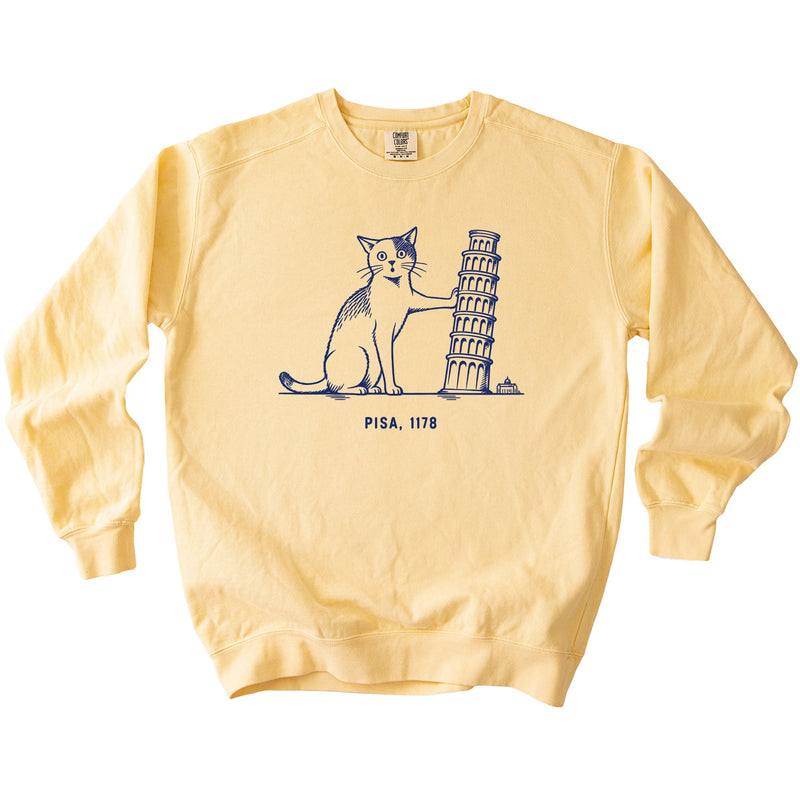 Pisa Cat Sweatshirt - Rogue Cat Club