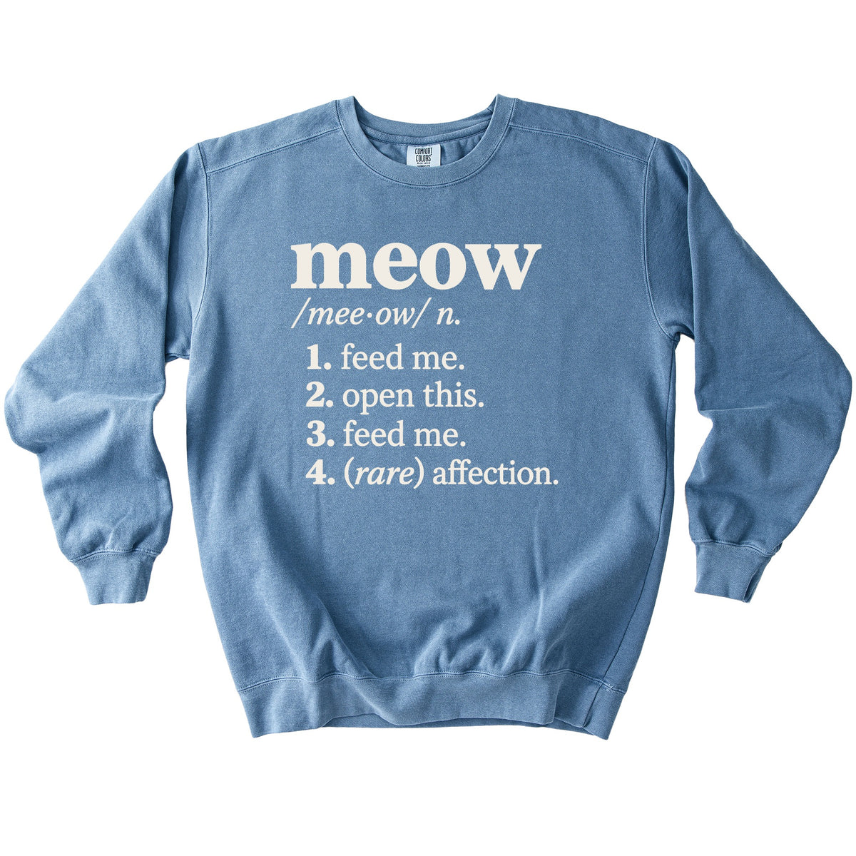 Meow Definition Sweatshirt - Rogue Cat Club