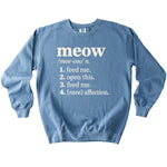 Meow Definition Sweatshirt - Rogue Cat Club