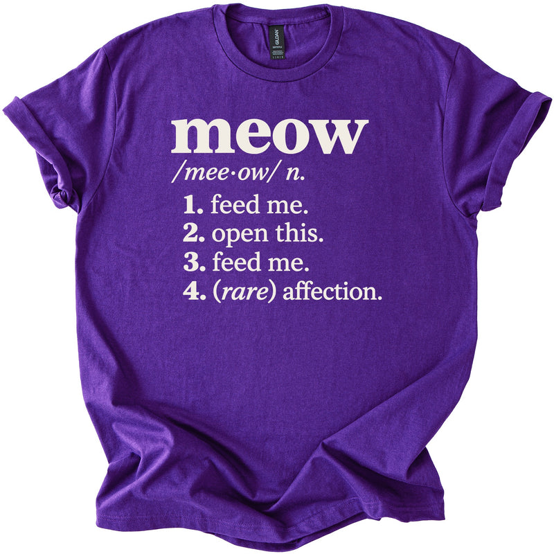 Meow Definition Tee - Rogue Cat Club