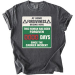 0000 Days Forgiven Tee - Rogue Cat Club
