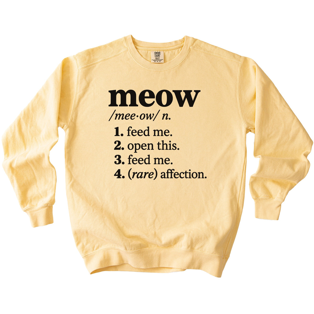 Meow Definition Sweatshirt - Rogue Cat Club