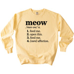 Meow Definition Sweatshirt - Rogue Cat Club