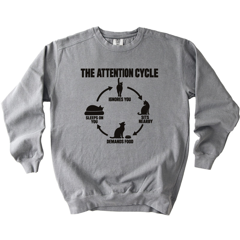 Attention Cycle Sweatshirt - Rogue Cat Club
