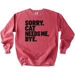 Cat Needs Me Sweatshirt - Rogue Cat Club
