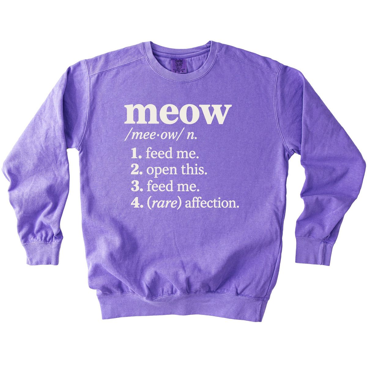 Meow Definition Sweatshirt - Rogue Cat Club
