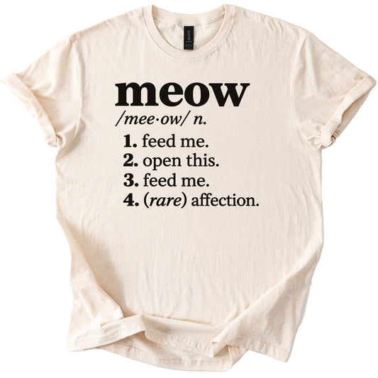 Meow Definition Tee - Rogue Cat Club